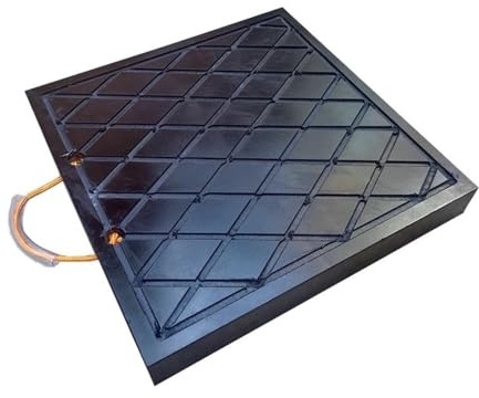 Rygcrud Hochbelastbar Ausleger-Pad Unterlegplatten, Stapelbar Nivellierblöcke Mit Handgriff, RV-Wagenheber & Stabilisatoren Für Kran, Abschleppwagen, Abschleppwagen, Servicewagen(30X30X5CM)