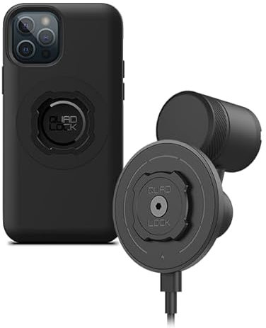 QUAD LOCK Lüftung Handyhalterung fürs Auto mit MAG-Kabellosem Ladekopf V2 und MAG-Hülle für iPhone 12/12 Pro