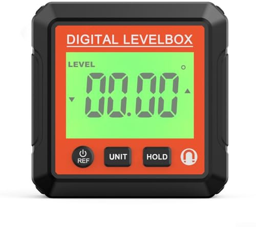 SPORTARC Goniometro elettronico con display digitale,Scatola di livello digitale e cercatore angolare,Inclinometro goniometro calibro conico,Misuratore di inclinazione magnetico a livello digitale