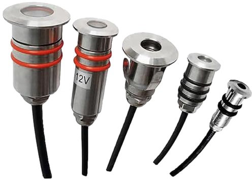 1W Faretto Subacquei - Faretti Piscina, Mini Luci LED Interrate, Luce Subacquea Per Piscina In Acciaio Inossidabile, Faretto Da Incasso Impermeabile IP68 Con Angolo Di Fascio Di 120°(White Light,12V-1