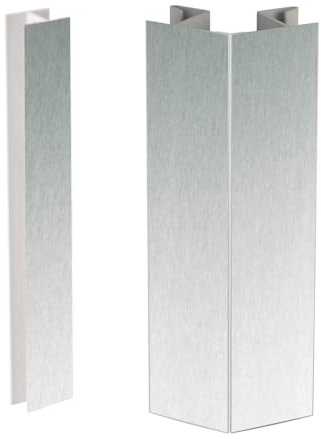 Evotrade Giunzioni per Zoccolo Spessore 12,5mm, H100 mm, Alluminio