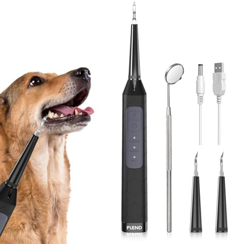 Tiptop Home Hund Zahnsteinentferner, IPX6 Zahnsteinentferner Ultraschall FüR Hund und Katze, 3 austauschbare Ultraschall Zahnreinigungsset FüR Zahnaufhellung