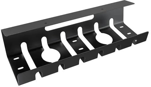 Bandeja Organizadora De Cables Bajo El Escritorio Bandeja de cables debajo del escritorio, organizador de cables de Metal, soporte for cables, instalación de tornillos de canal en U, soporte for cable
