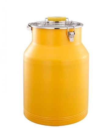YUANYIYS Contenitore da cucina in acciaio inossidabile con coperchio ermetico e manico portatile, 10 l, grande contenitore da cucina per riso, farina, zucchero, cereali e snack, blu (D, 10 L)