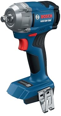 BOSCH GDS18V-350N Clé à chocs 18 V sans balais ½ po – Couple de rupture de 410 ft.-Lbs, couple de fixation de 75 pieds-lbs, design compact (outil nu)