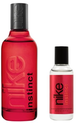 NIKE - Instinct Woman Promoción 150 ml + 30 ml, Colonia Mujer, Perfume Formato Líquido, Eau de Toilette Natural y Femenina, Aroma Amaderado Oriental, Fragancia Fresca y de Larga Duración