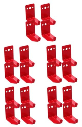 PRETYZOOM 20 Piezas Soporte Pared para Extintor Resistente de Acero al con Tornillos Montaje Rápido y Protección contra Intemperie para Hogar Oficina y Uso Comercial