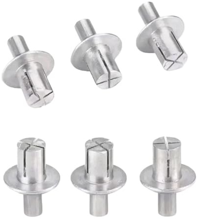 Rivetti a martello 30/50/100 pezzi Rivetti ad espansione in alluminio con perforazione a martello con asta in acciaio inossidabile(100PCS,5x9mm)