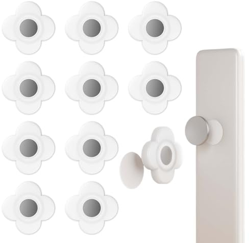 Kaiyzo Soporte Mando Pared, 10 Pares de Soporte Magnético para Control Remoto, Organizador Sin Taladrar para TV y Aire Acondicionado