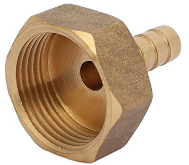 Sourcingmap 3/4BSP Female Thread 8mm Hose Barb Tubing Fitting Coupler Connector Adapter