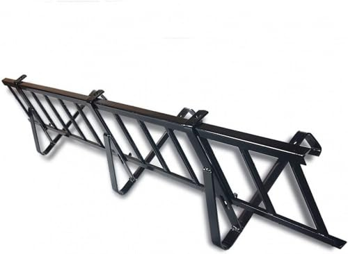 Dachdeckermarkt24 Schneefanggitter-Set (2x1,50m), Universalstützen für Dachziegel Varianten verzinkt, Schwarz