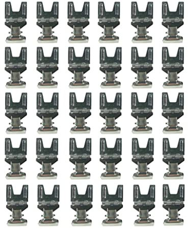 POP-Clip für Schilderständer, Metall, Brot Store, Preisschilder, Kartenhalter, Werbung, Clip, Halter (Silber, 30 Stück)