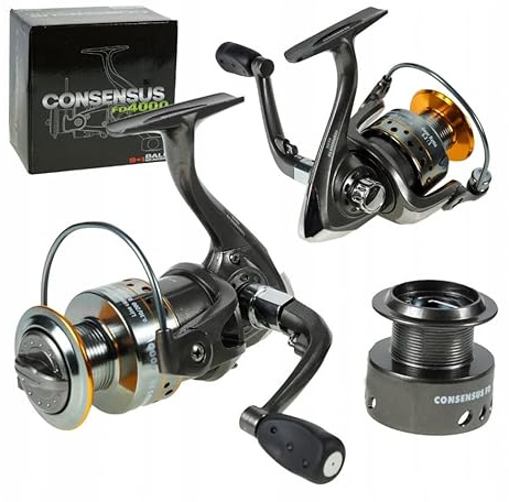 Angelrolle Spinnrolle Frontbremse Consensus FD10-40 9+1BB