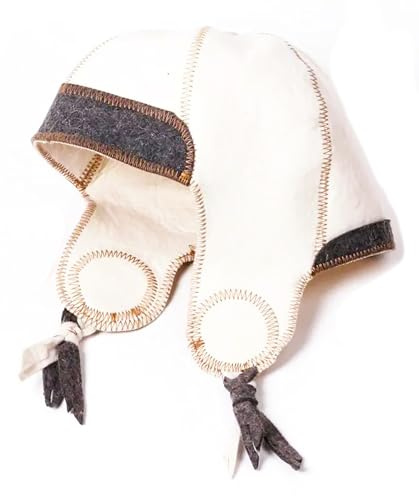 ASKOLD Wool Sauna Hat for Women and Men Russian Banya Hat for Men Sauna Cap for Women Finnish Sauna Hat Felt Sauna Cap