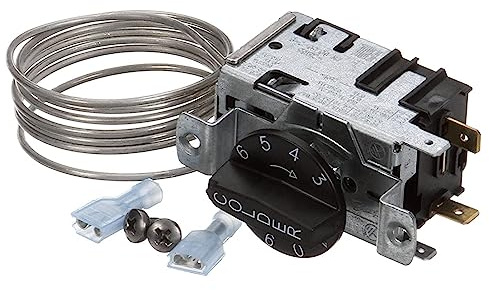988284 Refrigerator Thermostat Temperature Control Kit Compatible with True Refrigerators 077B6856 Freezer Thermostat Fit for TSSU, TUC, TWT, TPP, GDM, GEM,TBB, TCM, TDD, TGU, TGW, TMC, TRCB