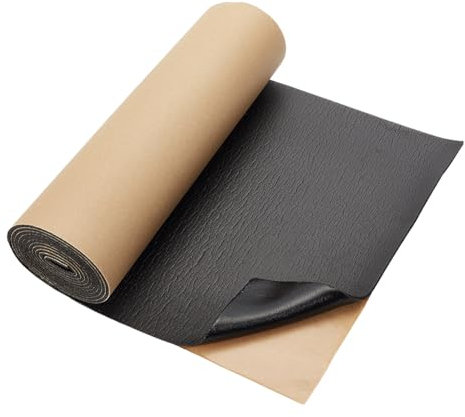 BENECREAT 0.3x2m Selbstklebende EVA-Schaumstoffrolle, 3 mm Dicke Schwarze Schaumstoffplatte Aus EVA-Schaumstoff Zum Füllen von Lücken, Schutzpolster, Cosplay, Kostüm, Basteln Diy