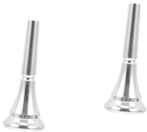ifundom 2stücke Praktisches Horn Mundstück Für Anfänger Versilbert Robust Und Langlebig Geeignet Für Verschiedene Horn-modelle Perfekter Ersatz Für Musikinstrumente Für