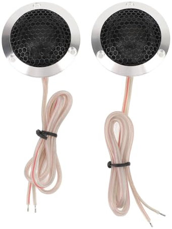Fydun Mini Tweeter de Domo, Tweeters de Domo para Automóvil de 1,5 Pulgadas DC12V 10W Juego de Parlantes de Tweeter Mini Domo Estéreo para Automóvil para la Mayoría de los Vehículos