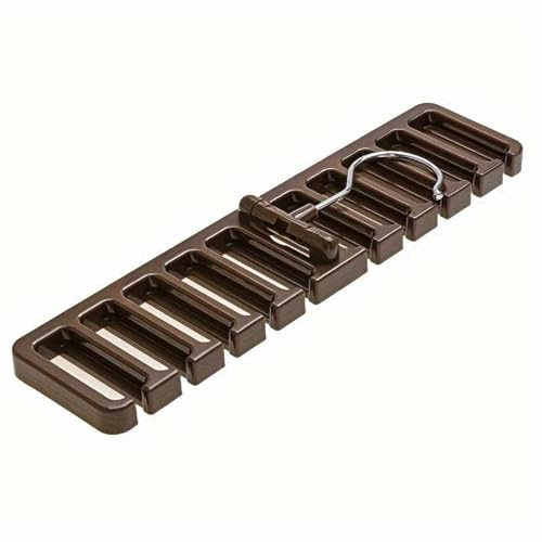IMAXWAVE Perchero de Corbatas y Cinturones, Porta Corbatas y Cinturones, Gancho para Corbatas y Cinturones, Colgador de Cinturones, Organizador de Corbatas, Cinturones, pañuelos, Bufandas, Marron