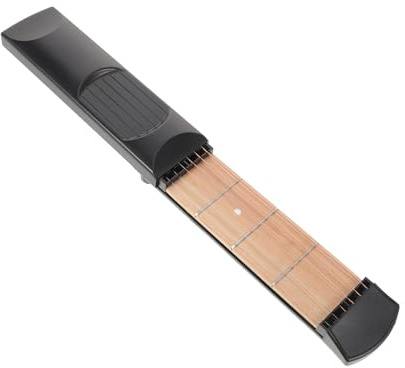 ULDIGI Griffbrett Gitarre Fingertrainingsgerät aus Kunststoff Schwarz für Anfänger Gitarren Lernhilfe zum Üben von Akkordwechseln und Greifen | Tragbarer Gitarrentrainer, Übungswerkzeug für Gitarrengriffe und Akkordwechsel, Musikinstrumentenbedarf