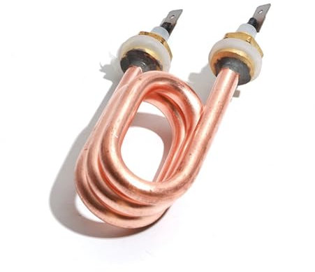MTMXALBBR Immersion Electric Water Heater Red Copper Tube 220V 1200W M12 Thread 75-80mm Tube Length Leisurely
