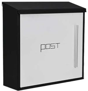 SHCHNA Briefkasten Vorschlagsbox Briefkästen Zur Wandmontage, Briefkasten for Den Außenbereich, Vorschlagskasten, Abschließbarer, Wetterfester Außenbriefkasten Briefkasten Letter Box(White)