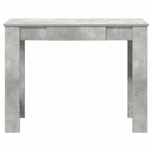 HEFZGDB Schreibtisch Betongrau 100x45x75 cm Holzwerkstoff Arbeitstisch Schreibtische Pc Tisch Klein Konferenztisch für Schlafzimmer Arbeitszimmer Wohnbereich Küche