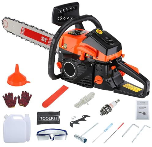 Motosierra de gasolina, diámetro máximo de corte de 55 cm, 68 CC, 7000 W, 3,6 CV, relación de aceite 25:1, sistema de arranque ligero, motosierra de gasolina para granja, jardín, rancho, talas de