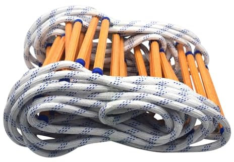 Fire Escape Ladders Rope Ladder Emergency Fire Escape Ladder Safety Rope Lightweight Kids Adults For Outdoor Nylon Soft Fire Ladder Rope Emergency Evacuation