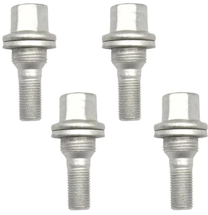 HZSMYXGS Pernos de llanta Compatible con Peugeot para 206 308 3008 207 Tuercas y Pernos de Rueda de Coche de 17 mm Asiento Plano 540567