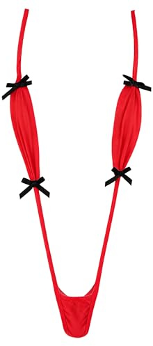 Vidpeak Hot Womens Micro Bikini Extreme See Through Lingerie String Bikini Mini Thong Monokini Swimsuits