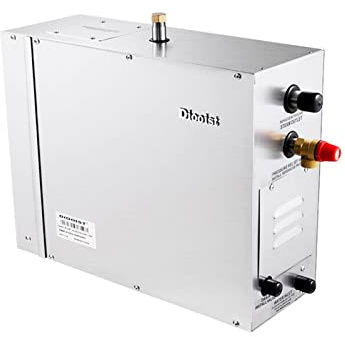 JOJIDE Sauna de Vapor, Máquina de Vapor de Acero de Acero Inoxidable automática Generador de Vapor húmedo Baño de Vapor Calefacción eléctrica Equipo de Vapor seco y húmedo(DO-45)