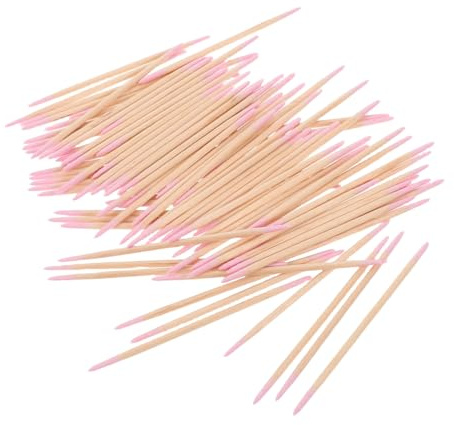 PRETYZOOM 1500stücke Spitze Wattestäbchen aus Holz für Nageldesign Augenbrauen Wimpernverlängerung Make-up Microblading und Professionellen Gebrauch