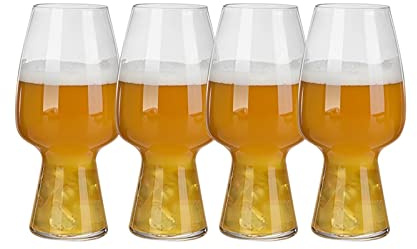 OIFAODAO, Vaso de pinta personalizado, vasos cerveza, juego 4 jarras, jarra vidrio gran capacidad, 550 ml, la taza ideal,Vasos de cerveza