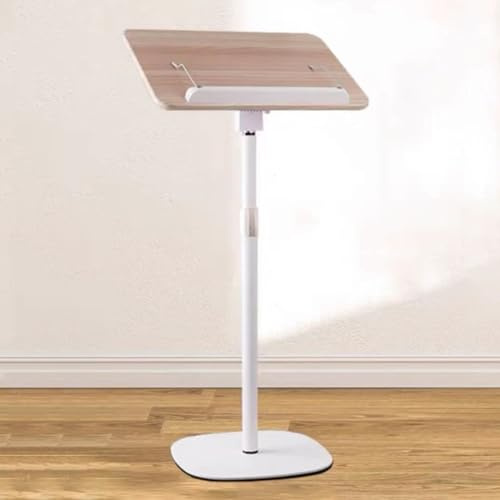 JIANSMZ Portable Adjustable Lectern Podium Stand - Lifting Pulpit with Inclined Reading Surface for Schools, Churches & Events - Easy Assembly Floor Stand for Presentations
