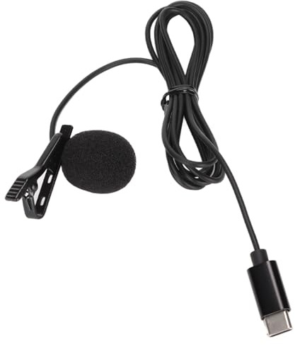 Jelquix Typ C Lavalier-mikrofon Intelligent Brusreducering för Webbundervisning och Karaoke - 1,5 M TPE-kabel