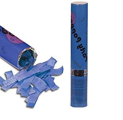 Palucart 3 sparacoriandoli Blu spara coriandoli Blu Party Popper 30cm Cannone sparacoriandoli Colorati 4177