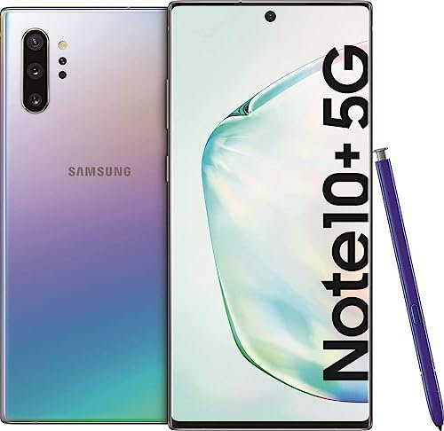 SAMSUNG Galaxy Note 10+ 5G 17.3 cm (6.8'') Android 9.0 to 12.0/12 GB RAM SIM Singola - Italian Version (512 GB, argento) (SM-N976BZSAPHE)