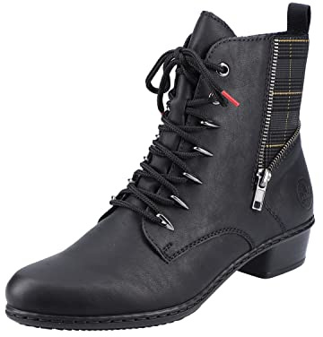 Rieker Y0700 Women's Ankle Boots, Black (black combo), 7.5 UK
