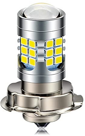 Ruiandsion P26S - Lampadina LED 6 V super luminosa con chip LED 2835 30SMD, con proiettore, sostituisce i fari delle moto