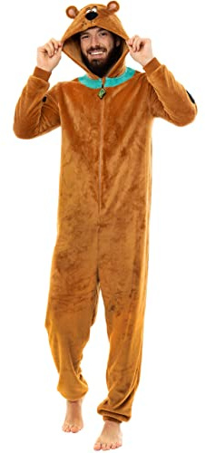 Scooby-Doo! Grenouillere Homme | Kigurumi Adulte | Onesie | Combinaison Pyjama Homme Marron XX-Large
