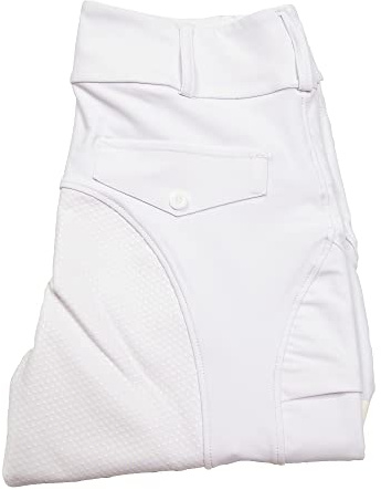 Oypla Coco Equestrian White Ladies Horse Riding Jodhpurs Leggings - S