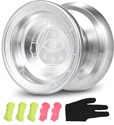 Lixada Yoyo Yo-Ball aus Aluminium, mit Schnüren und Handschuh