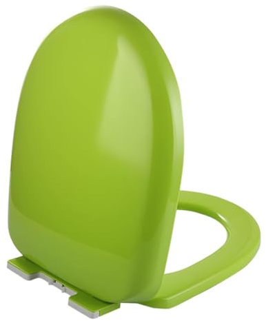 Green U Shape Soft Close Toilet Seat with Quick Release Hinge Quiet No Slam Lid 180Kg Load Capacity