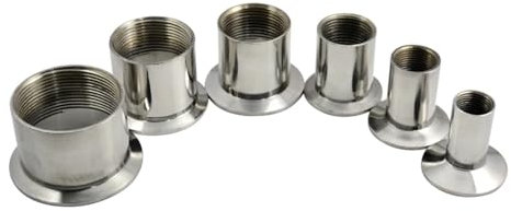 1pc 1/2 3/4 1 1-1/4 1-1/2 2 BSP Stainless Steel SS304 Female Threaded Ferrule Pipe Fittings Tri-Clamp Adapters ZUZAOJUYIN(1/2)