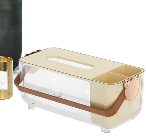 Organizzatore per fazzoletti da ufficio, scatola dispenser per fazzoletti - Scatola per organizzatori cosmetici | Supporto per scatola per fazzoletti decorativo multifunzionale, Supporto per scatola