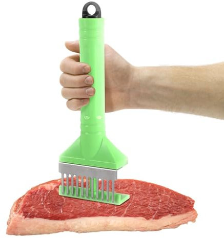 Hogvinnatil Ago per carne, in acciaio inox, martello per carne da cucina, macellaio manuale con 11 aghi | Strumento da cucina portatile per affilare bistecca, manzo, pollo,