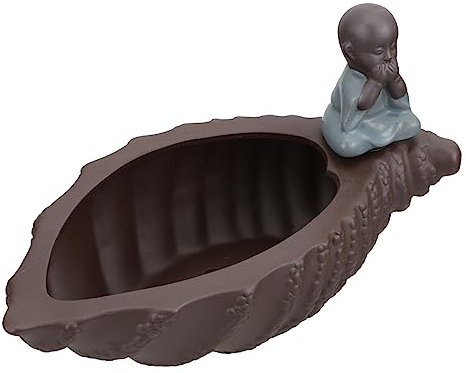 Toddmomy Maceta De Cerámica para Suculentas Hidropónica Maceta para Suculentas De Dibujos Animados Forma De Monje para Plantas De Interior Cerámica Hidropónica