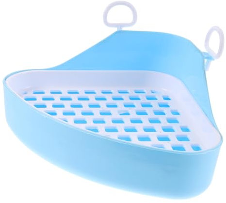 UPKOCH Bunny Trainer Toilet Dreieckige Kaninchentoilette für Kleine Haustiere rutschfest zu Reinigen für Meerschweinchen Geruchshemmend Langlebigem