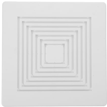 Mobestech Cubierta Cuadrada para Extractor de Aire de Baño con Resorte Rejilla de Ventilación de Techo 28X28 CM Rejilla de Repuesto para Baño Ducha y Pared Desviador de Aire